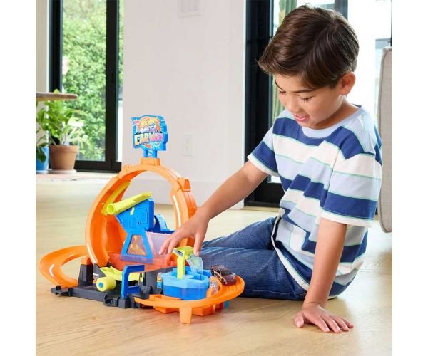 Hot Wheels: Set de joacă Mega Spălătorie Auto - Mattel