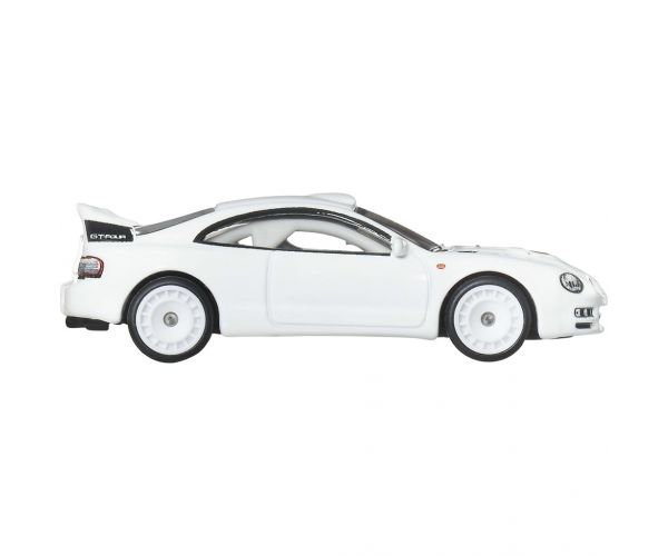 Hot Wheels: Set de mașinuțe de colecție Premium Toyota JDM din anii ’90 – Supra, Celica GT-Four, MR2 TRD și Sakura Sprinter, 1/64 - Mattel