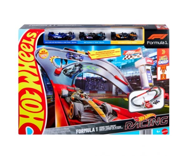Hot Wheels: Set pistă de curse sprint Formula 1 - Mattel