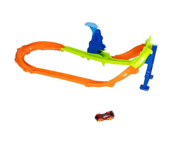 Hot Wheels: Seturi de piste de campionat - Cursă circulară cu rampă de sărituri - Mattel