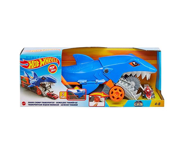 Hot Wheels: Shark Transporter set de joacă cu mașinuță - Mattel