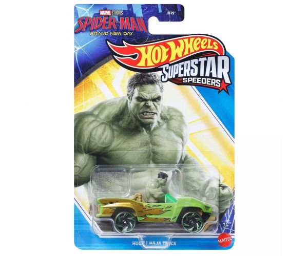 Hot Wheels: Superstar Speeders Omul Păianjen Hulk mașinuță 1/64 - Mattel