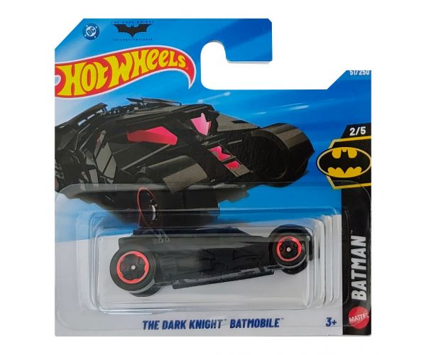 Hot Wheels: The Dark Knight Batmobil mașinuță neagră 1/64 - Mattel