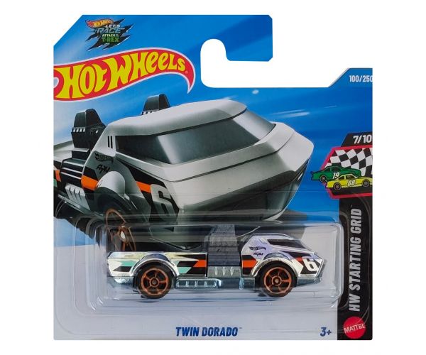 Hot Wheels: Twin Dorado mașinuță 1/64 - Mattel