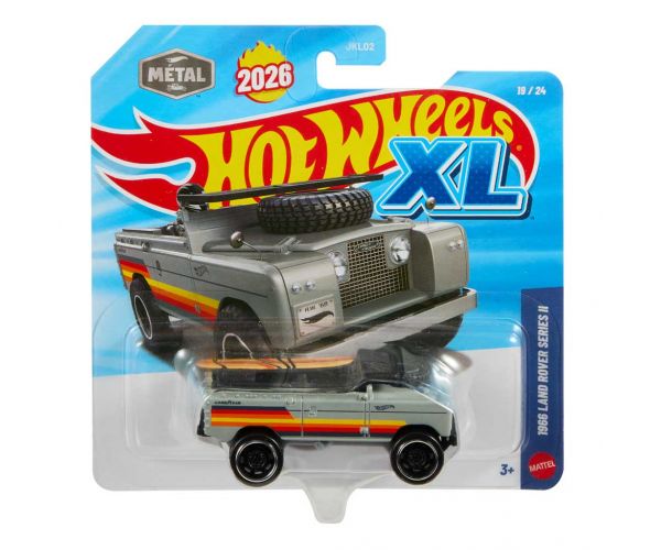 Hot Wheels XL: mașinuță Land Rover Series II 1966, scară 1/43 - Mattel