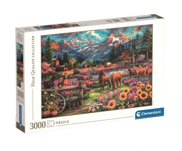 HQC Călăreț în galop liber - puzzle de 3000 piese - Clementoni