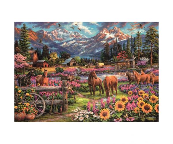HQC Călăreț în galop liber - puzzle de 3000 piese - Clementoni