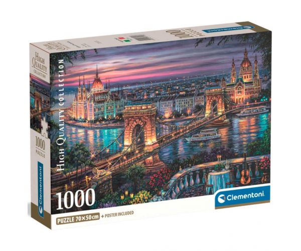 HQC Luminile Dunării puzzle de 1000 de piese - Clementoni