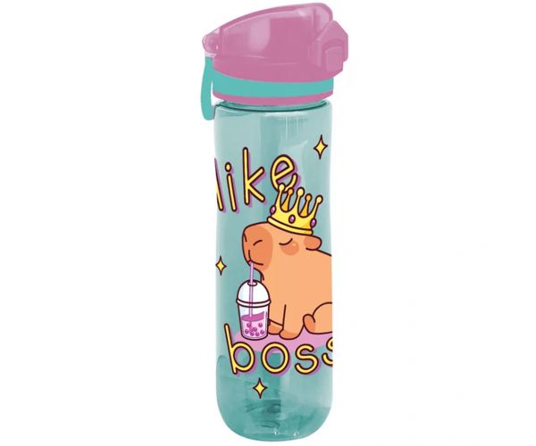 ICO: Bidon premium Lizzysuli Lollipop cu imprimeu de capibara, 600 ml