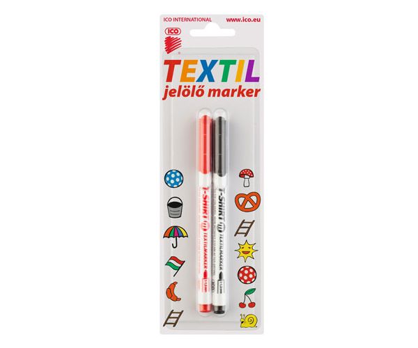 ICO: Fekete-piros textilfilc 1,5mm