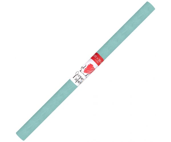 ICO: Hârtie crepon cu imprimeu arici, culoare bleu deschis, 200x50 cm