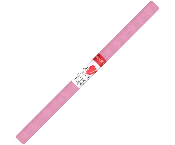ICO: Hârtie creponată Süni, culoare roz-bebe, 200x50 cm