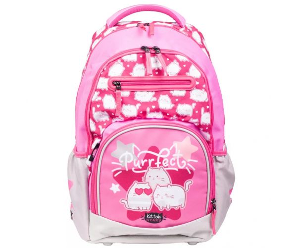 ICO: LizzySuli Kittok Stars Purrfect Active+ ghiozdan/rucsac școlar cu pisici, ergonomic, de 27 de litri