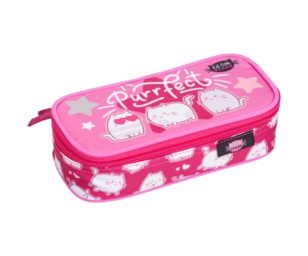 ICO: LizzySuli Kittok Stars Purrfect penar rotunjit pentru adolescenți 21,5x10,5x5,5 cm