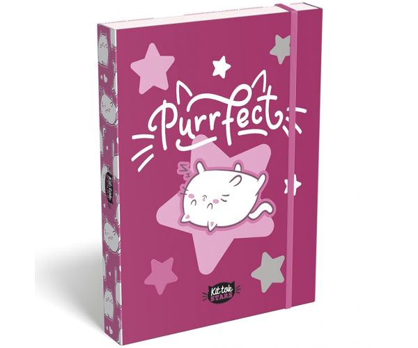 ICO: Lizzysuli Kittok stars cutie pentru caiete cu pisici cu elastic A5
