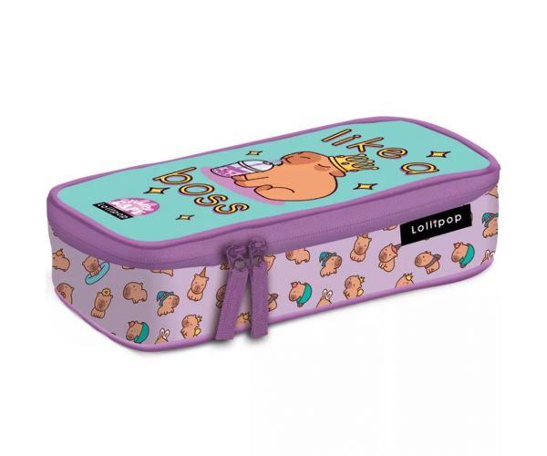 ICO: Lizzysuli Lollipop penar oval cu imprimeu Capybara 21,5x10,5x5,5 cm