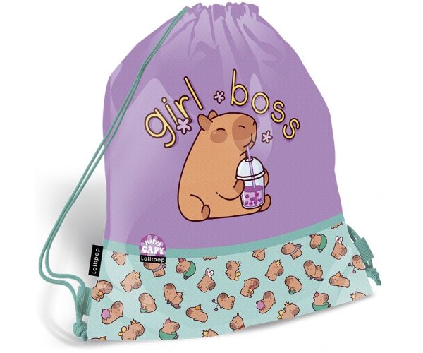 ICO: Lizzysuli Lollipop rucsac/sac sport cu imprimeu capybara