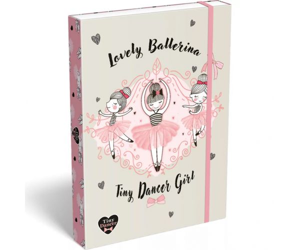 ICO: Lizzysuli Tiny Dancer Ballerina cutie pentru caiete cu elastic A4