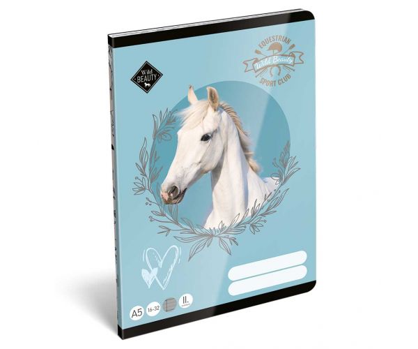 ICO: Lizzysuli Wild Beauty Sport Club caiet liniat pentru clasa a II-a