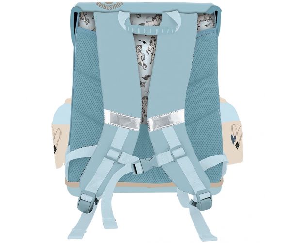 ICO: Lizzysuli Wild Beauty Sport Club ghiozdan școlar ergonomic cu motive ecvestre, rucsac 39x35x24 cm
