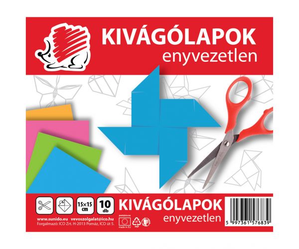 ICO: Șablon de decupat arici neîndrumat 15x15cm 10 foi