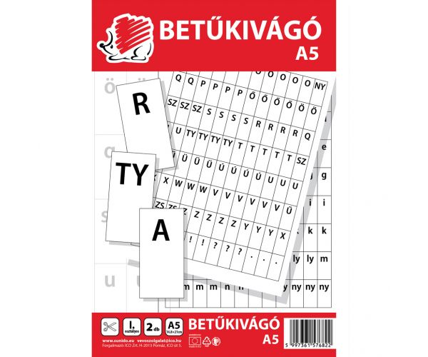 ICO: Șablon de litere arici, format A5, 2 coli