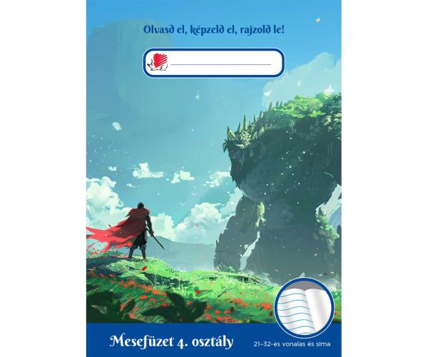 ICO: Süni Fiús caiet de povești/jurnal de lectură pentru clasa a IV-a, format A5, cu liniatură 21–32.