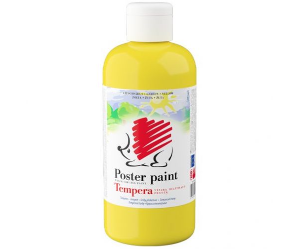 ICO: Tempera arici culoare galben lămâie, 500 ml