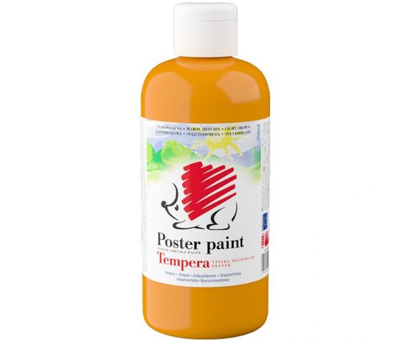 ICO: Tempera arici culoare maro deschis, 500 ml