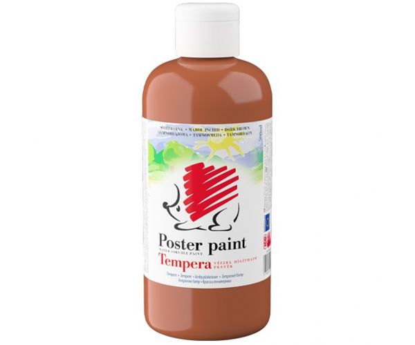ICO: Tempera arici culoare maro închis, 500 ml