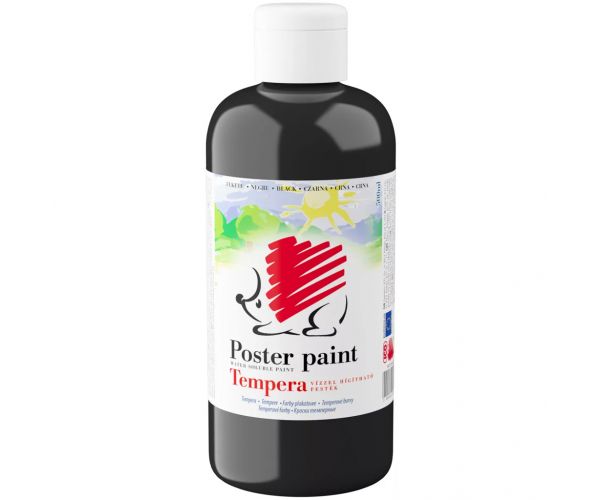 ICO: Tempera arici de culoare neagră, 500 ml