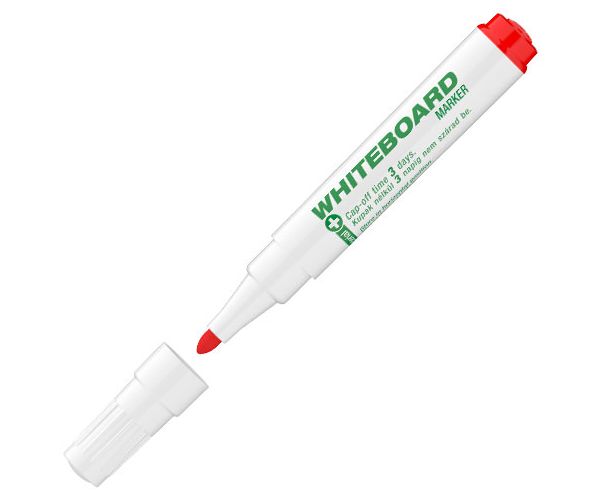 ICO: Antibakteriális Whiteboard 11XXL filc piros színű