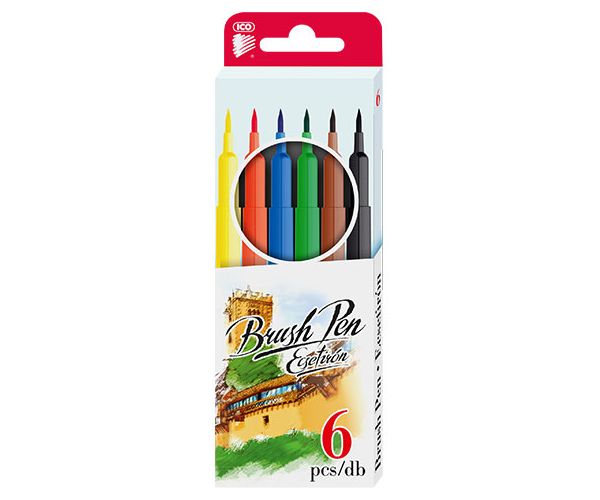 ICO: Brush Pen set de 6 bucăți