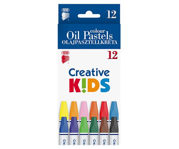 ICO: Creative Kids cretă pastel ulei set 12 bucăți