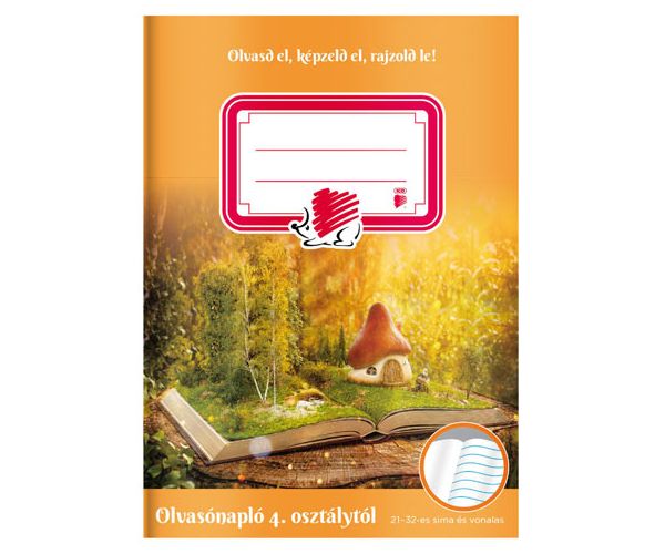 ICO: SÜNI negyedik osztályos mesefüzet/olvasónapló A/5-ös 21-32-es vonalazással