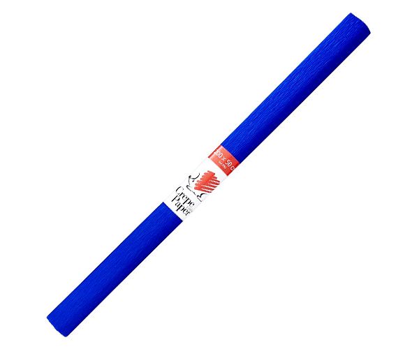 ICO: Süni hârtie creponată culoarea albastră 200x50cm