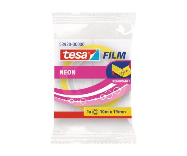 ICO: Tesa lipici bandă adezivă semn neon 19mm lățime în două variante