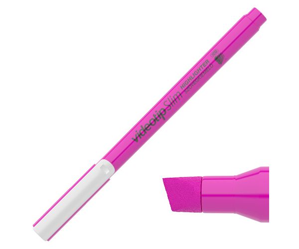 ICO: Videotip Slim textliner culoarea roz