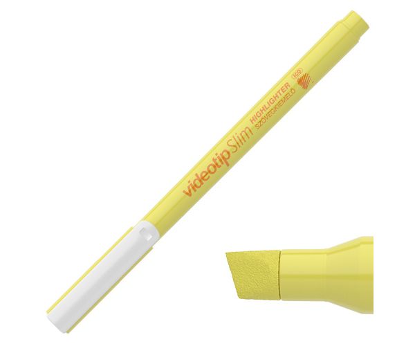 ICO: Videotip Slim textliner pastel galben