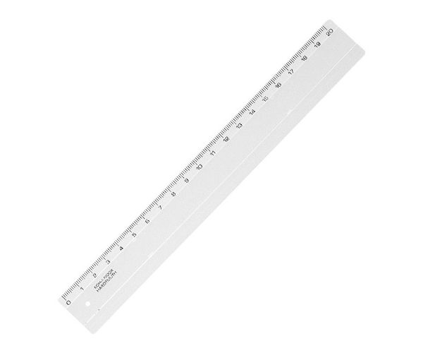 ICO: vonalzó átlátszó 20cm-es