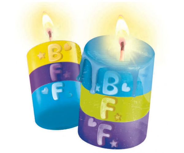 Idea! BFF Set creativ pentru confecționarea lumânărilor „Cei mai buni prieteni” - Clementoni