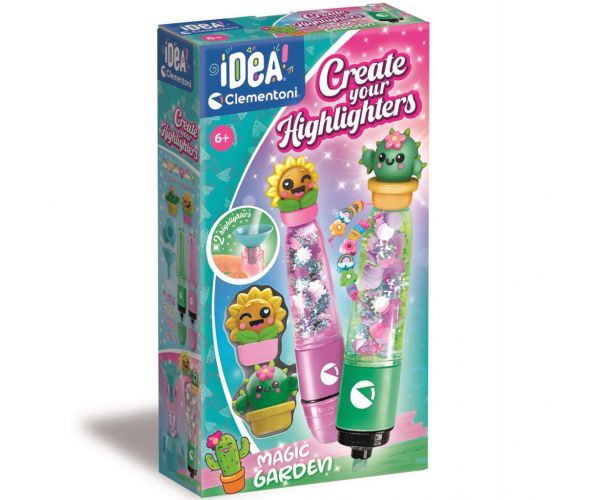 Idea! Magic Garden - set pentru confecționarea evidențiatoarelor - Clementoni