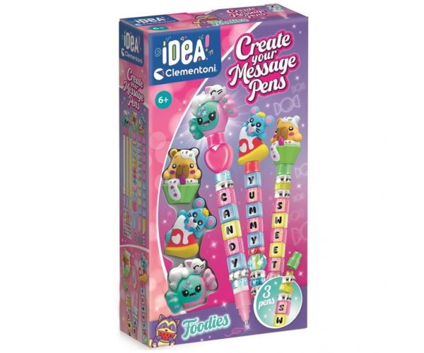 Idea! Mâncăruri — set pentru fabricat pixuri care scriu mesaje - Clementoni