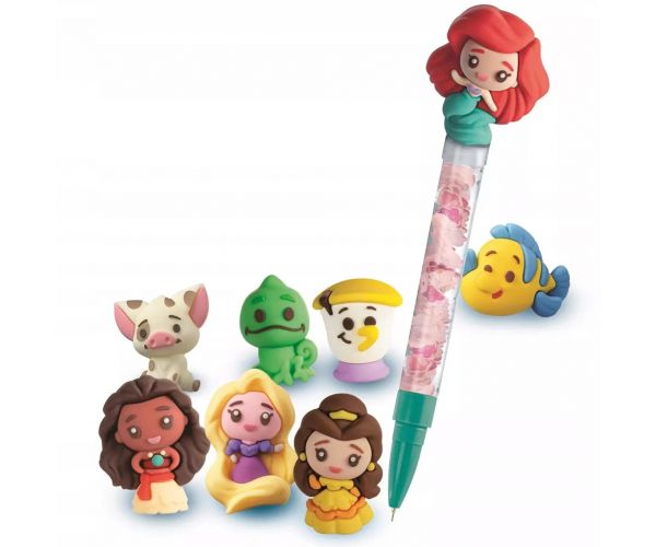 Idea! Prințesele Disney - atelier de confecționat pixuri, set creativ de joacă - Clementoni