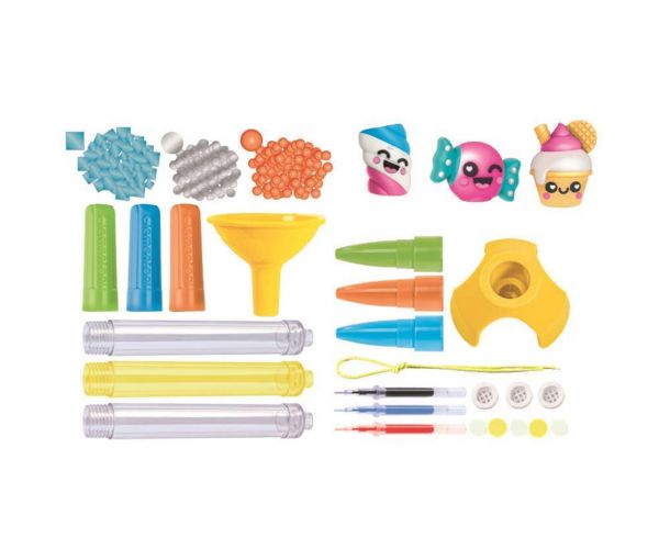 Idea! Set creativ pentru realizarea de pixuri cu imprimeu de dulciuri - Clementoni