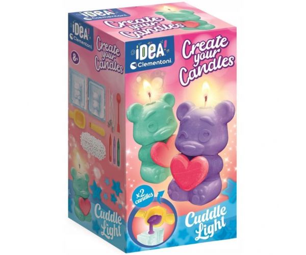 Idea! Set creativ pentru realizarea lumânărilor - Ursuleț - Clementoni