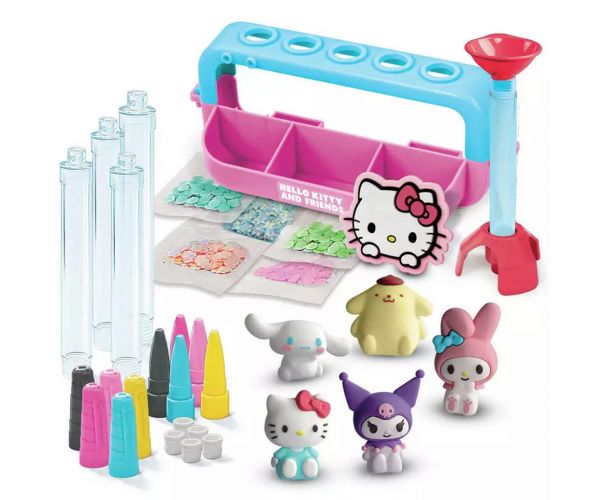 Idea! Set de joacă atelier creativ pentru fabricarea pixurilor Hello Kitty - Clementoni