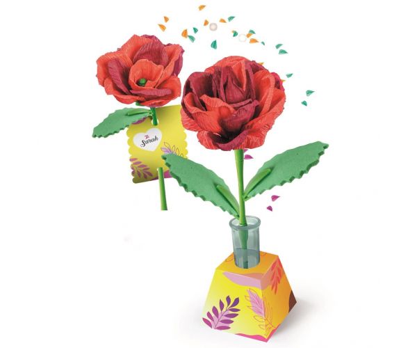 Idea! Set mini pentru confecționat trandafiri - Clementoni