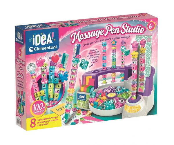 Idea! Studio - Fabrică de pixuri pentru a scrie mesaje, set creativ de joacă - Clementoni