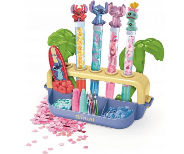 Idee! Set de laborator de fabricat pixuri Disney Stitch - Clementoni